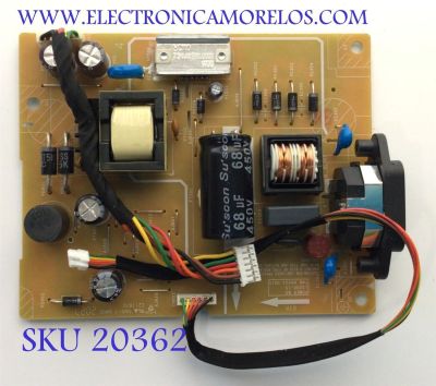 FUENTE PARA MONITOR LENOVO / NUMERO DE PARTE 748.A0V03.001S / L5200-15 / MODELO C19245FY0